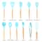 MegaChef Light Teal Silicone & Wood Cooking Utensils Set, 12ct.
